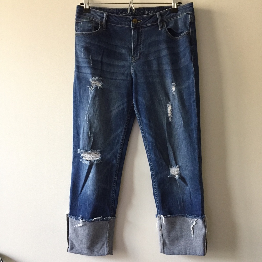 Calvin Klein Women's Distressed Jeans